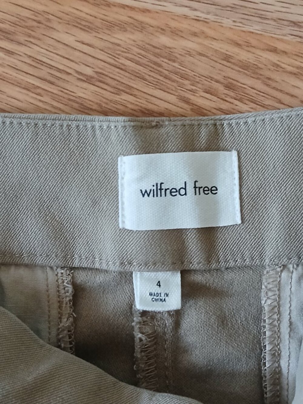 Aritzia Wilfred Free Dion Pant High Waisted Wide Leg Size 4 - Picture 8 of 8